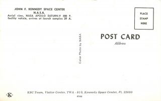 Q22 - 8785,  AERIAL VIEW,  KENNEDY SPACE CENTER,  NASA,  FL. ,  POSTCARD. 2