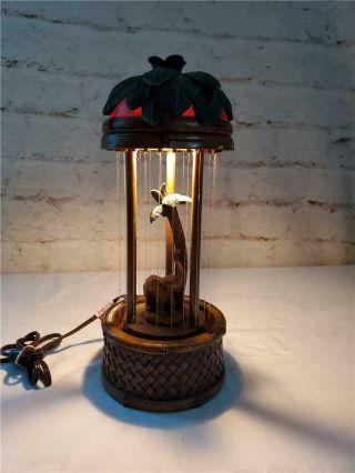 Vintage 70’s Elephant Palm Tree Rain Motion Lamp 16 " Drip Mineral Oil