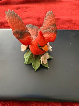 Lenox Cardinal Garden Bird Sculpture 1988 Handcrafted In Taiwan 4
