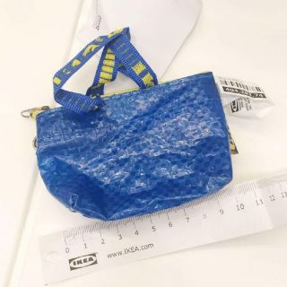 Set Of 1 2 3 5 Rare Ikea KnÖlig Bag Small Keychain Zipper Coin Bag Key Ring Blue