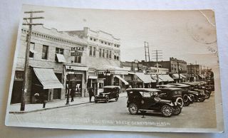 Vintage 1921 E Side 6th Street Looking South Sunnyside Washington R P Post Card