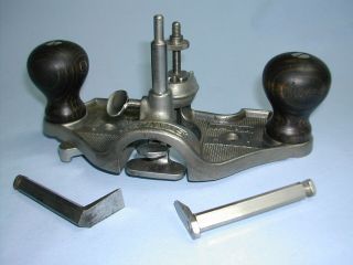 Stanley No.  71 Router Plane W/ 2 Blades / Cutters
