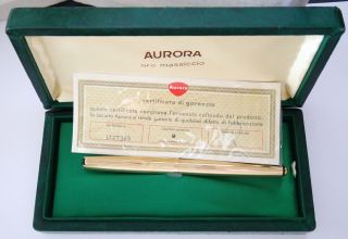 1963 Aurora 98gl International Riserva Magica Solid Gold W/box &papers - Near
