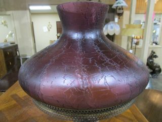 ANTIQUE SIGNED E MILLER LAMP BASE WITH NEW/OLD STOCK SHADE 6