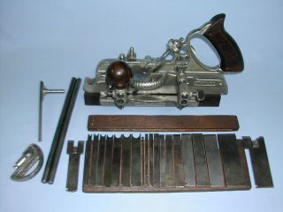 Stanley No.  45 Combination Plow Plane W/ 21 Boxed Cutters