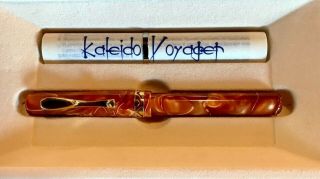 Visconti Kaleido Voyager Yellow Dawn Rollerball Pen Case