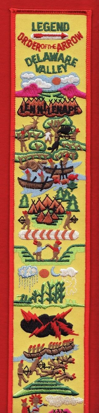 Yellow Twill Legend Strip For Oa Sash Order Of Arrow Patch Boy Scouts Of America