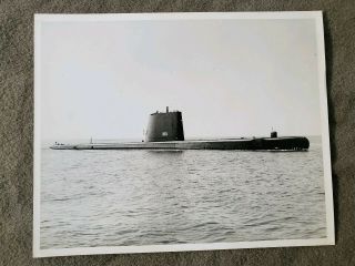 1963 Us Navy Photo Uss Greenfish Ss - 351 Submarine Pearl Harbor Hawaii 8 X 10