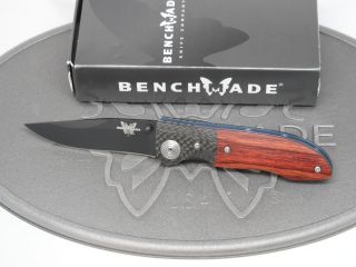 Benchmade 690bt Elishewitz Carbon Fiber Rosewood 154cm Folding Knife Usa