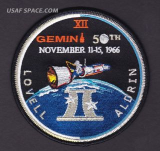 GEMINI 12 50th ANNIVERSARY Commemorative Tim Gagnon NASA SPACE PATCH - 2