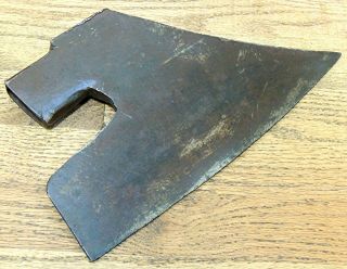 12” HAND FORGED GOOSEWING HEWING AXE HEAD - ANTIQUE HAND TOOL - BLACKSMITH MADE 2