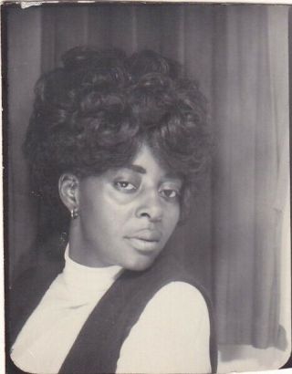 Vintage Photo Booth - Pretty,  Skeptical African - American Woman,  Head To Side
