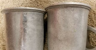 Vintage WILTON Pewter Pitcher,  Goblets/Cups & Napkin Rings,  Made in Columbia,  PA 6