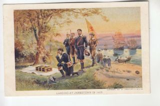 Landing At Jamestown In 1607 No 3 Jamestown Exposition Va
