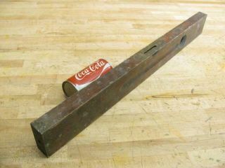 Antique Stanley Rule & Level Co 1896 Wood & Brass 28.  5 " Level