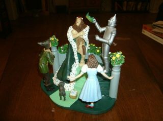 Wizard Of Oz Dept 56 King Of The Forest Lion,  Tin Man,  Dorothy,  Toto,  Scarecrow