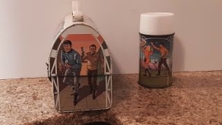 Star Trek Vintage Metal Lunch Box with Thermos (Antique 1968 Aladdin Industries) 5