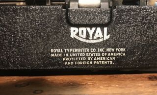 ROYAL touch Control Antique Typewriter 6
