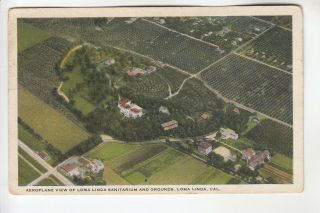 Aerial View Of Sanitarium & Grounds Loma Linda Ca