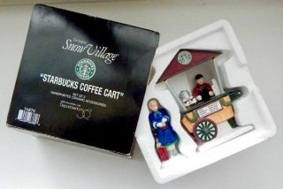 Dept 56 Snow Village Starbucks Cart Box