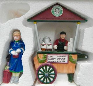 Dept 56 Snow Village Starbucks Cart Box 2