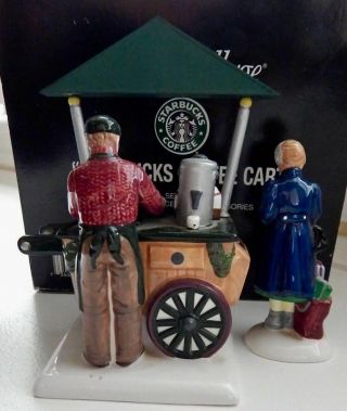 Dept 56 Snow Village Starbucks Cart Box 5