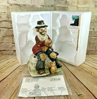 Melody In Motion Willie The Fisherman Clown Music Box Waco Clown