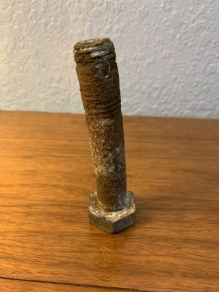 World Trade Center Bolt With “A480” “M” “R” Markings.  Steel. 2