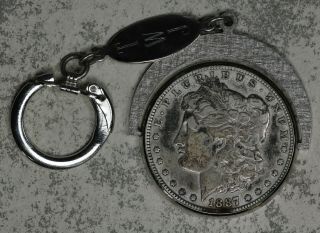 1887 - O Morgan Silver Dollar Key Chain