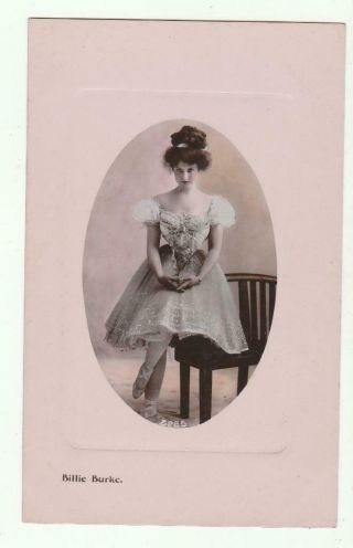 Vintage Tinted Real Photo Movie Star Postcard Billie Burke