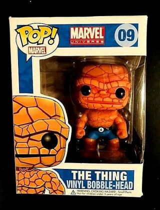 Rare Funko Pop The Thing - Marvel Universe - 09 - Limited Production