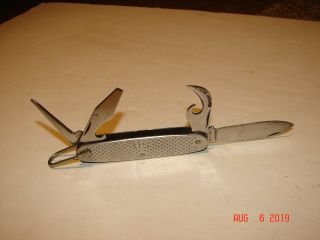 Vintage Camillus 1949 U.  S.  Military Stainless Steel Folding Pocket Knife
