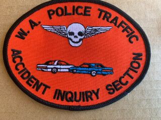 Western Australia Police Accident Inquiry Section Patch Australia Police Patch