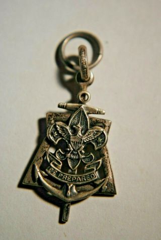 Rare Sterling Vintage Sea Scout (boy Scout) Medal