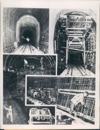 1949 Photo Construction Work Union Pacific Railroad Tunnel Aspen Workers
