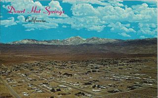 " Aerial View Of Desert Hot Springs,  California,  1970 " Postcard