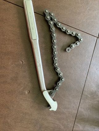Vintage Craftsman Chain Wrench 12 " With 15 " Chain