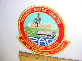 Vintage Nasa Space Shuttle Endeavour Ov - 105 Patch Kennedy Space Center Pad