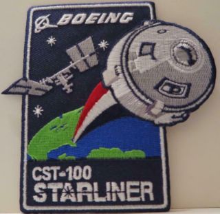 Cst - 100 Starliner Mission Patch Boeing Crew Space Transportation