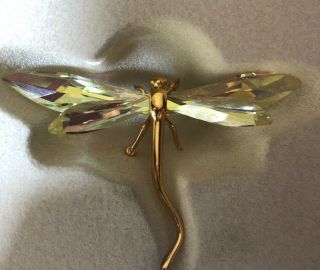 Daniel Swarovski Dragonfly Brooch Stick Pin
