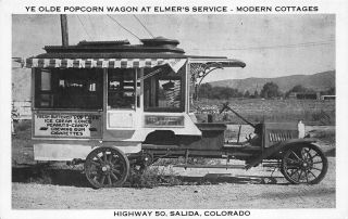 Salida Co Ye Old Popcorn Ice Cream Peanuts Wagon At Elmer 