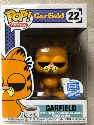 Funko Pop Animation Garfield With Mug - Funko Shop Exclusive - Pop 22