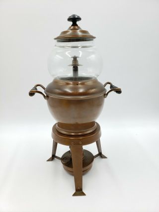 Vintage 1904 The Sternau Coffee Machine 2.  5 Pint Copper Coffee with Burner 3