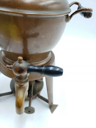 Vintage 1904 The Sternau Coffee Machine 2.  5 Pint Copper Coffee with Burner 4