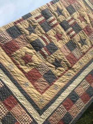 EXQUISITE RUSTIC VINTAGE STARS & STRIPES OLD GLORY AMERICA THE QUILT 4