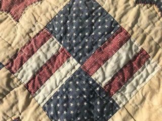 EXQUISITE RUSTIC VINTAGE STARS & STRIPES OLD GLORY AMERICA THE QUILT 5