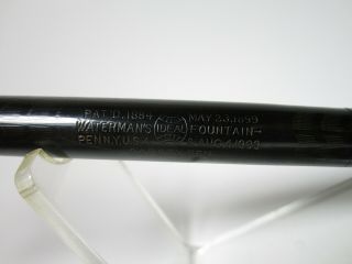 WATERMAN Ideal 42 1/2 BCHR safety pen fountain pen 14ct flexy F nib 3