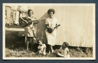 Fiji,  Happy Hours,  Natives Playing Guitar & Ukulele,  Wob,  Rp,
