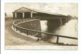 2 Rare Covered Bridge 1906 Real Photo Postcards,  Sunbury Northumberland Pa