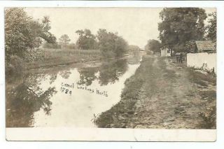 1906 Canal Rppc Real Photo Postcard,  Northumberland Pa Pennsylvania County